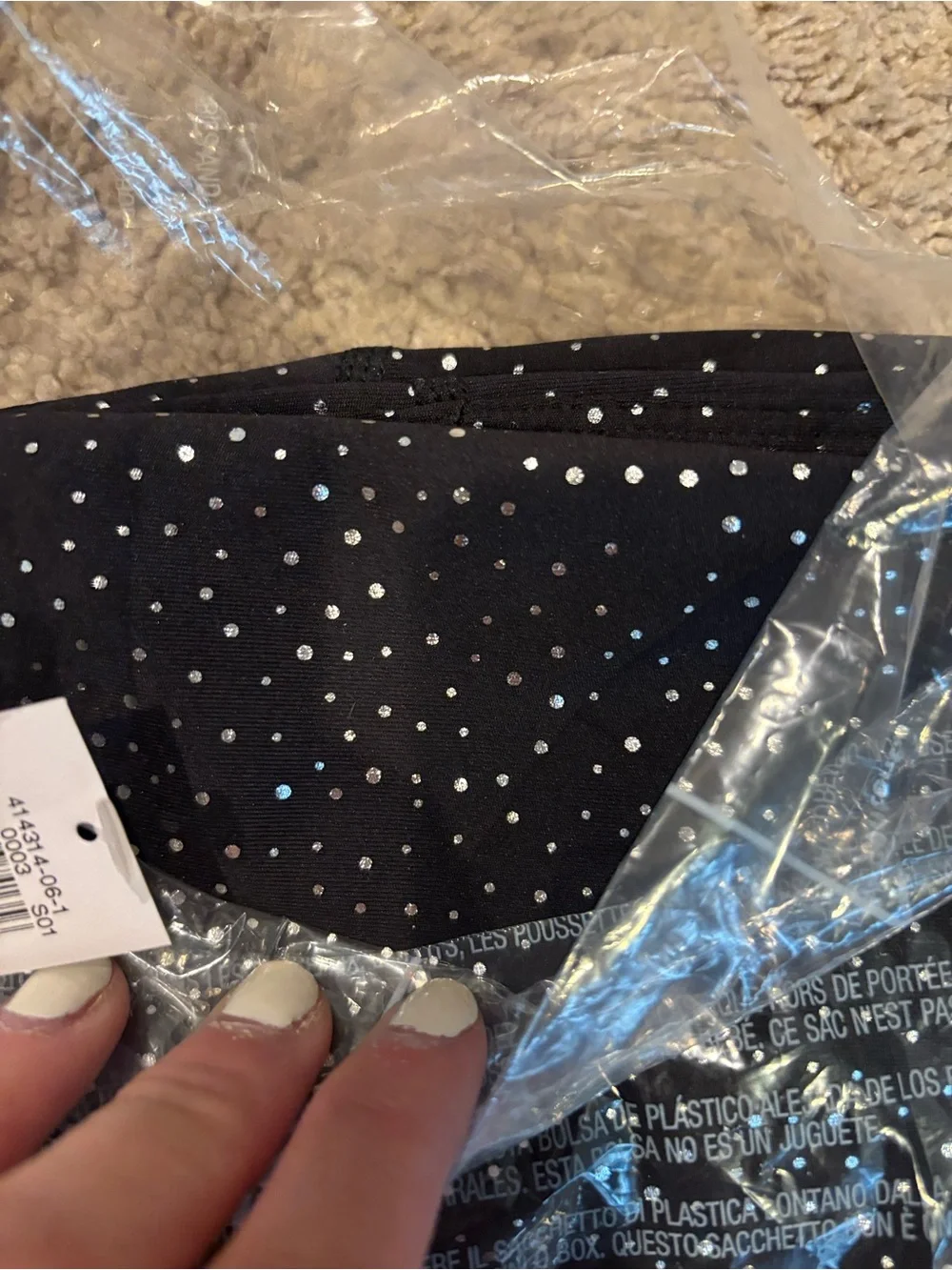 Black Polka Dot leggings